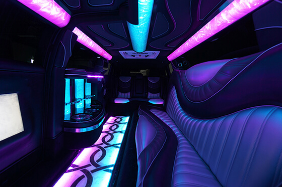 Color changing lighting limos